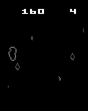 Asteroids Vector White Screenshot 1